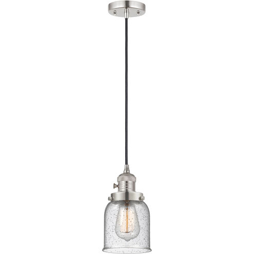 Franklin Restoration Bell 1 Light 5 inch Polished Nickel Mini Pendant Ceiling Light in Incandescent, Seedy