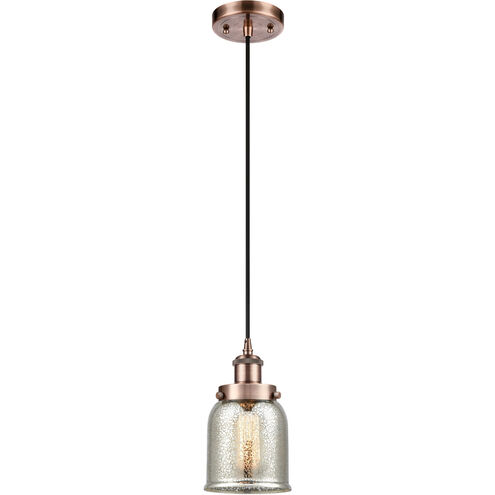 Ballston Bell 1 Light 5 inch Antique Copper Mini Pendant Ceiling Light, Small Bell