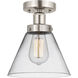 Cone 1 Light 7.75 inch Semi-Flush Mount
