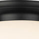 Beacon 1 Light 17.75 inch Matte Black Flush Mount Ceiling Light