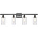 Ballston Clymer LED 36 inch Oil Rubbed Bronze Bath Vanity Light Wall Light in Clear Glass, Ballston