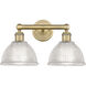 Edison Arietta 2 Light 17 inch Brushed Brass Bath Vanity Light Wall Light