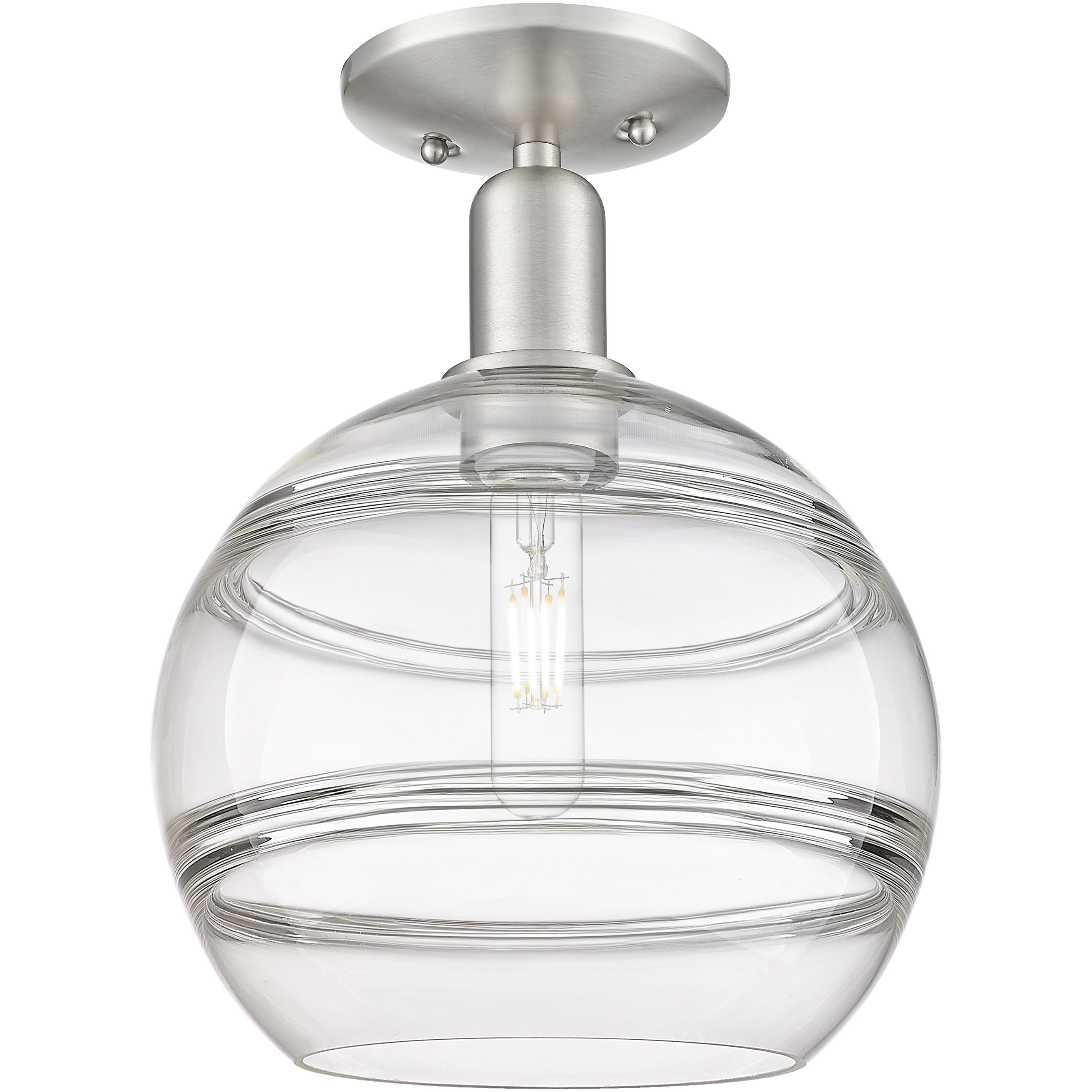 Arcadia Rochester 1 Light 10.00 inch Semi-Flush Mount