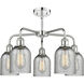 Caledonia 5 Light 23 inch Polished Chrome Chandelier Ceiling Light in Charcoal
