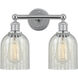 Edison Caledonia 2 Light 14 inch Polished Chrome Bath Vanity Light Wall Light in Mouchette Glass