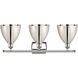 Ballston Dome 3 Light 28 inch Polished Nickel Bath Vanity Light Wall Light