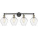 Cindyrella 4 Light 35 inch Black Antique Brass Bath Vanity Light Wall Light in Seedy
