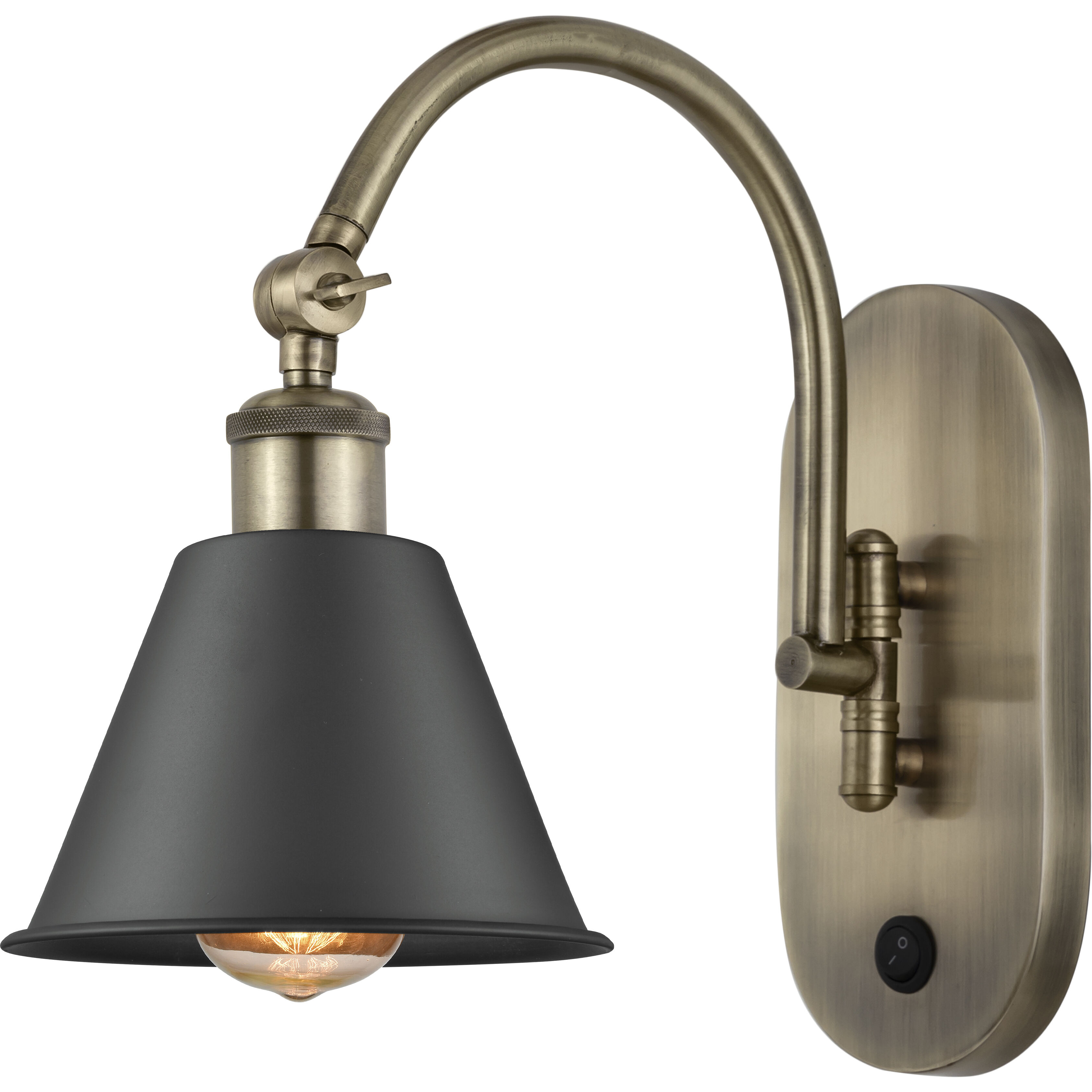 Ballston Smithfield LED 7 inch Antique Brass Sconce Wall Light