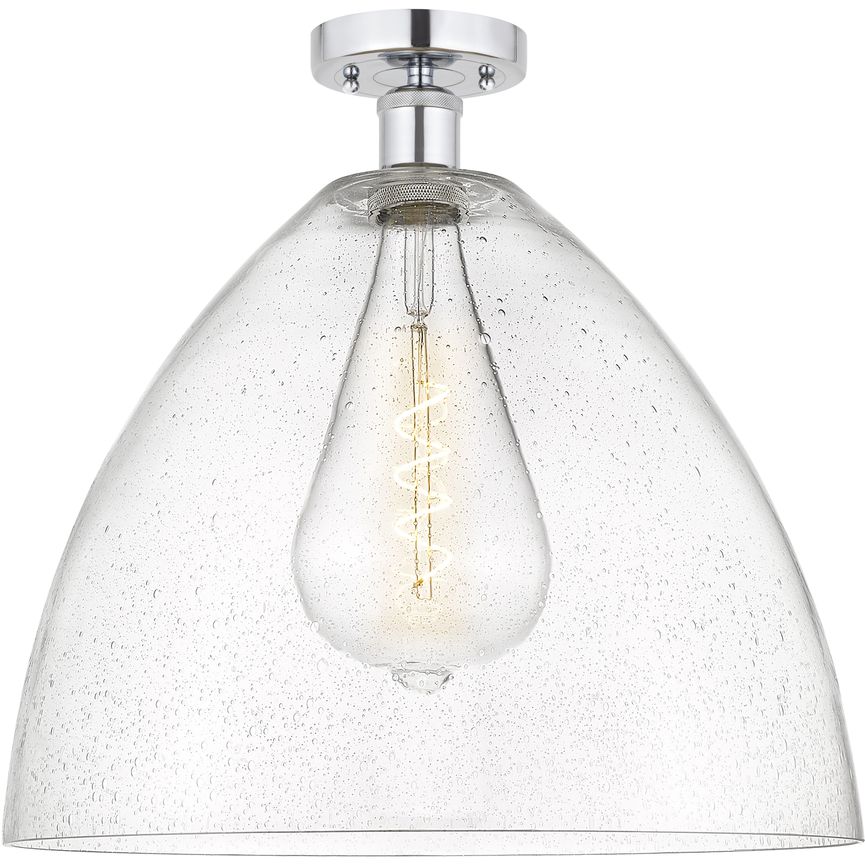 Edison Bristol Glass 1 Light 16.00 inch Semi-Flush Mount