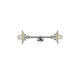 Franklin Restoration Halophane LED 9 inch Polished Nickel Bath Vanity Light Wall Light in Clear Halophane Glass, Franklin Restoration