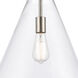 Newton Cone 1 Light 18 inch Brushed Satin Nickel Pendant Ceiling Light