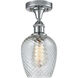 Ballston Salina 1 Light 5 inch Polished Chrome Semi-Flush Mount Ceiling Light, Ballston