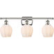 Ballston Norfolk LED 25.75 inch Polished Nickel Bath Vanity Light Wall Light in Matte White Glass