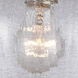 Nouveau Geneseo LED 7 inch Brushed Satin Nickel Semi-Flush Mount Ceiling Light, Nouveau