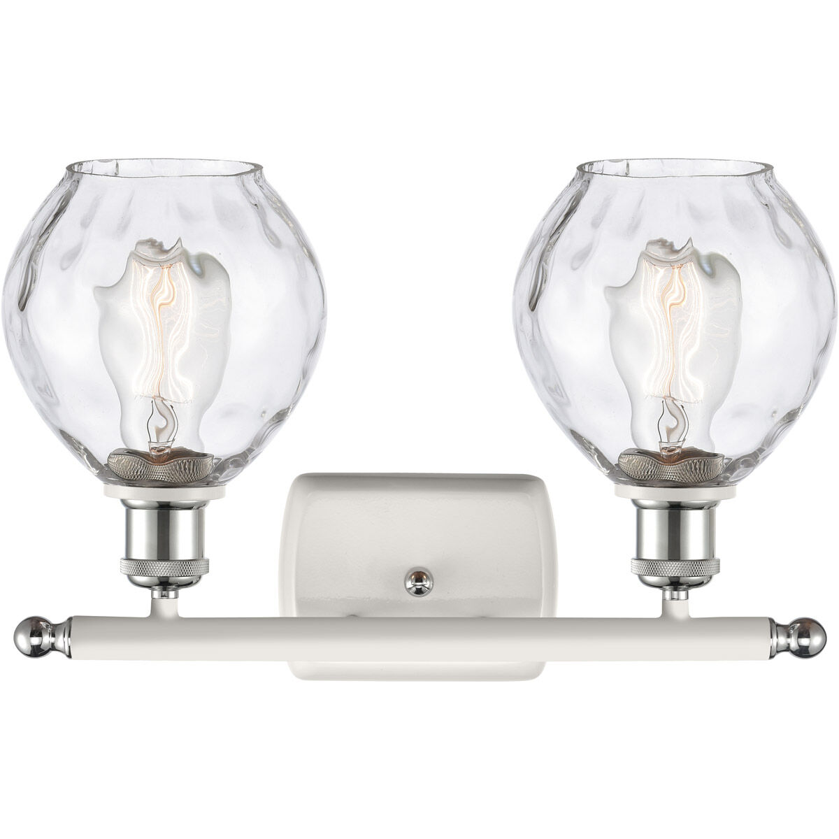 Ballston Small Waverly LED 16 inch White and Polished Chrome Bath Vanity Light Wall Light, Ballston