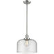 Franklin Restoration Bell LED 12 inch Polished Chrome Mini Pendant Ceiling Light in Seedy, Franklin Restoration