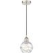 Edison Athens Deco Swirl LED 6 inch Polished Nickel Mini Pendant Ceiling Light