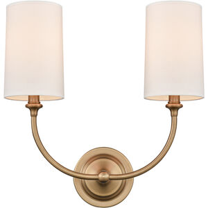 Giselle LED 15 inch Brushed Brass Wall Sconce Wall Light