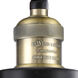 Franklin Restoration Chatham 1 Light 6 inch Black Antique Brass Sconce Wall Light in Mercury Glass, Franklin Restoration