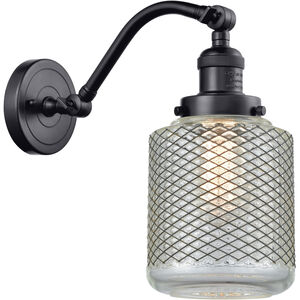 Franklin Restoration Stanton 1 Light 6 inch Matte Black Sconce Wall Light, Franklin Restoration