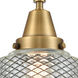 Franklin Restoration Stanton LED 6 inch Brushed Brass Mini Pendant Ceiling Light