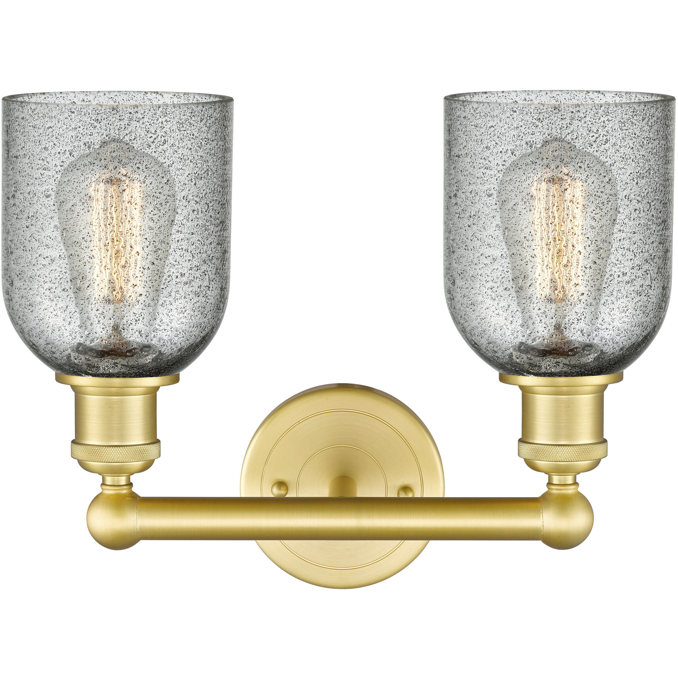 Caledonia 2 Light 14 inch Satin Gold Bath Vanity Light Wall Light in Charcoal