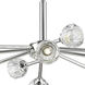 Aurora 16 Light 48 inch Satin Nickel Chandelier Ceiling Light