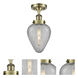 Geneseo 1 Light 6 inch Antique Brass Semi-Flush Mount Ceiling Light