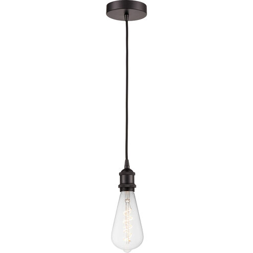 Ballston Edison LED 3.75 inch Oil Rubbed Bronze Mini Pendant Ceiling Light, Ballston