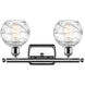 Ballston Small Deco Swirl LED 16 inch Polished Chrome Bath Vanity Light Wall Light, Ballston