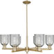 Arcadia Caledonia 6 Light 35 inch Champagne Bronze Chandelier Ceiling Light