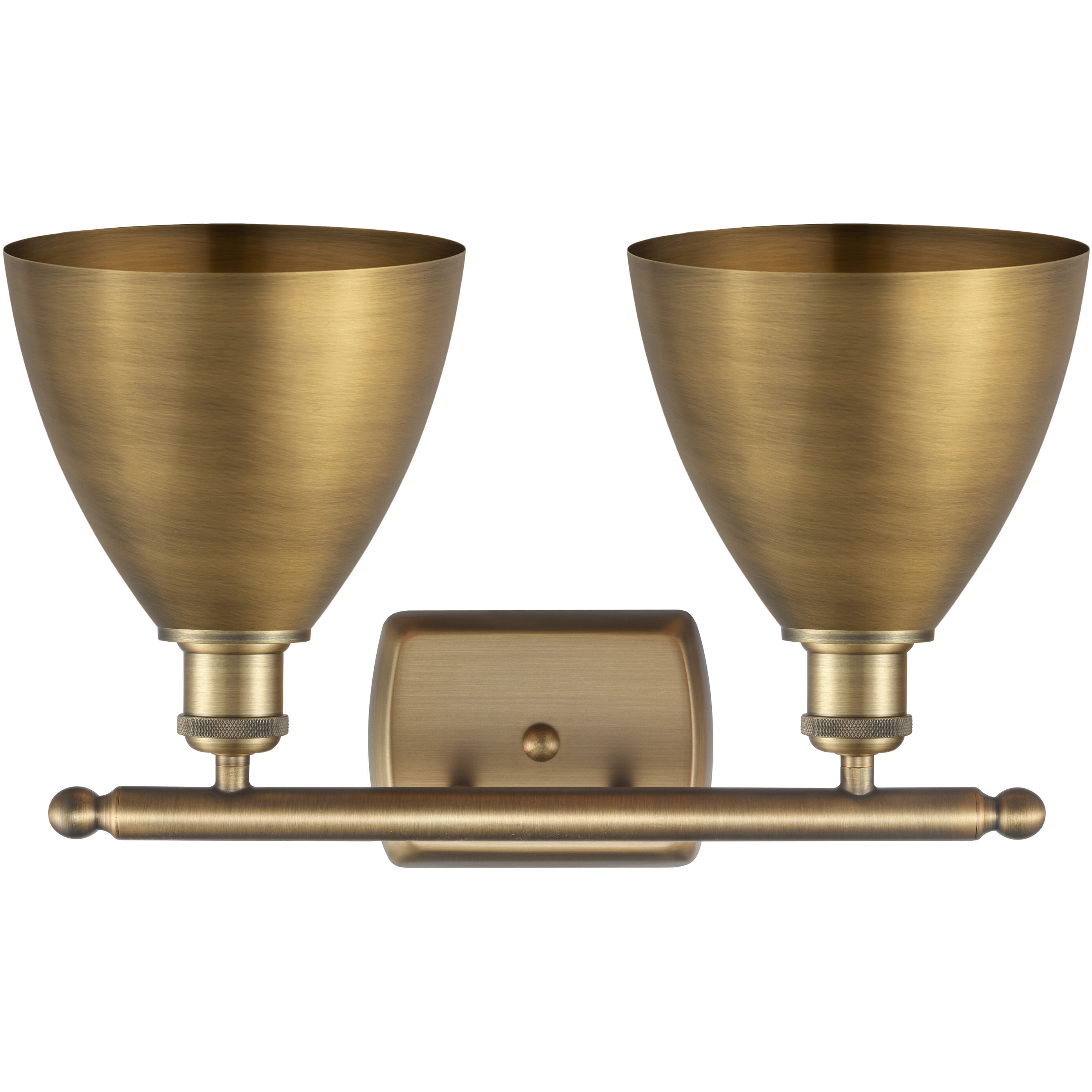 Ballston Dome 2 Light 18 inch Brushed Brass Bath Vanity Light Wall Light