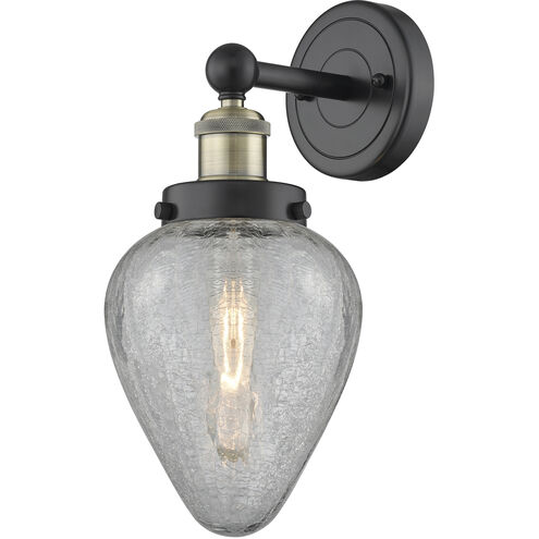 Geneseo 1 Light 6 inch Black Antique Brass and Clear Crackle Sconce Wall Light