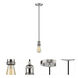 Franklin Restoration Bare Bulb 1 Light 2 inch Polished Nickel Mini Pendant Ceiling Light, Franklin Restoration