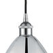 Edison Dome 1 Light 8 inch Polished Chrome Mini Pendant Ceiling Light