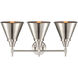 Caden 3 Light 26 inch Satin Nickel Bath Vanity Light Wall Light