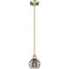 Edison Rochester 1 Light 5.88 inch Antique Brass Stem Hung Mini Pendant Ceiling Light