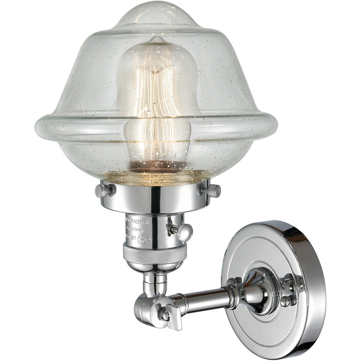 Franklin Restoration Small Oxford LED 7.5 inch Polished Chrome Sconce Wall Light, Franklin Restoration