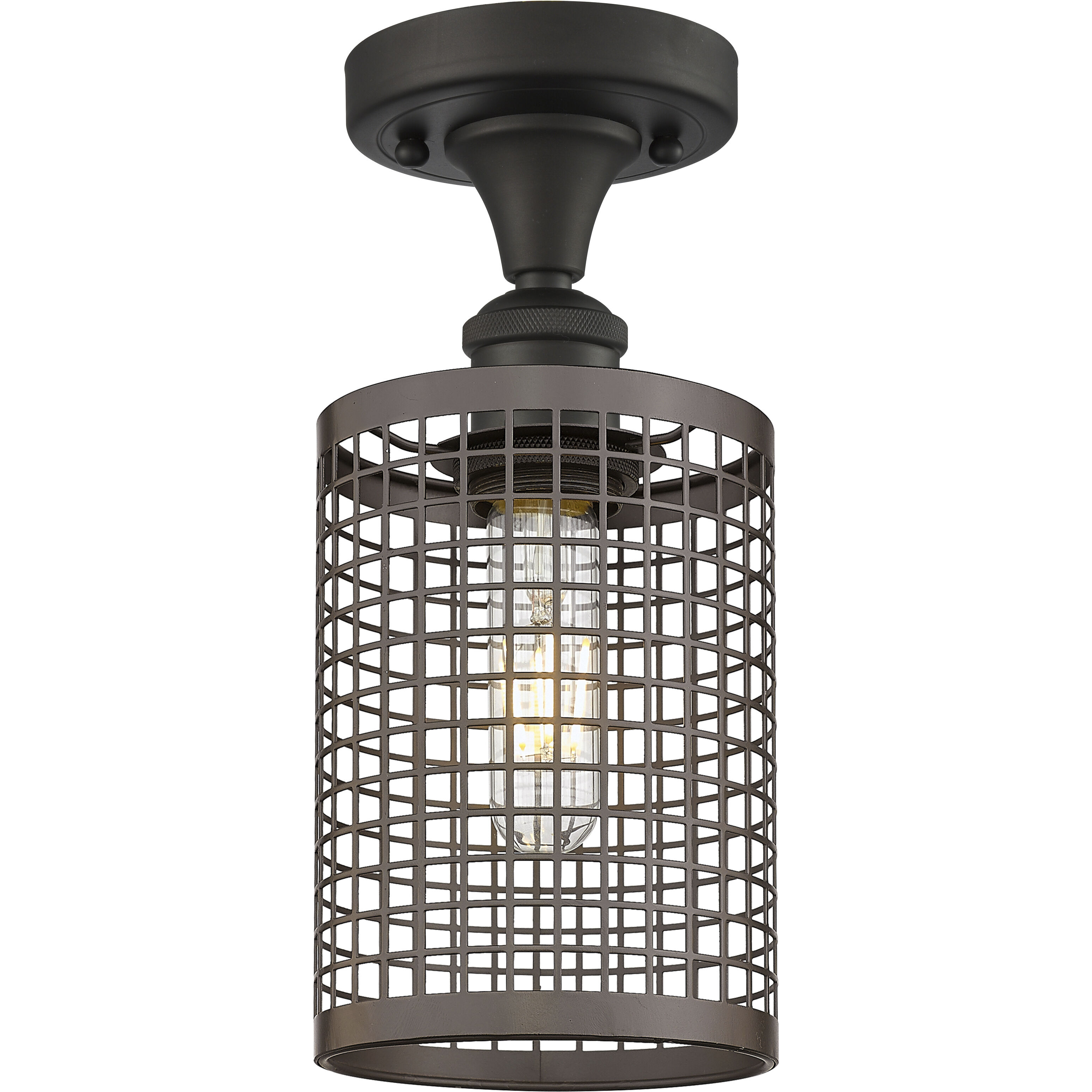 Nestbrook 1 Light 5 inch Oil Rubbed Bronze Semi-Flush Mount Ceiling Light