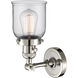 Franklin Restoration Small Bell LED 5 inch Polished Nickel Sconce Wall Light, Franklin Restoration