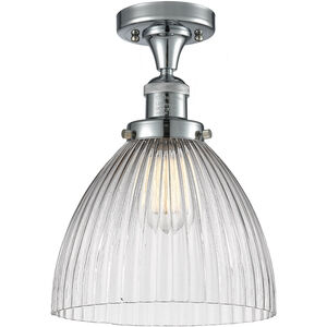 Franklin Restoration Seneca Falls LED 10 inch Polished Chrome Semi-Flush Mount Ceiling Light, Franklin Restoration