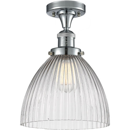 Franklin Restoration Seneca Falls LED 10 inch Polished Chrome Semi-Flush Mount Ceiling Light, Franklin Restoration