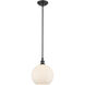 Ballston Concord 1 Light 10 inch Matte Black Mini Pendant Ceiling Light in Incandescent, Matte White