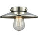 Nouveau 2 Railroad LED 8 inch Polished Nickel Mini Pendant Ceiling Light