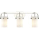 Pilaster II Cylinder 3 Light 24.88 inch Bathroom Vanity Light