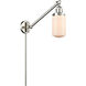 Dover 30 inch 3.50 watt Satin Nickel Swing Arm Wall Light, Franklin Restoration