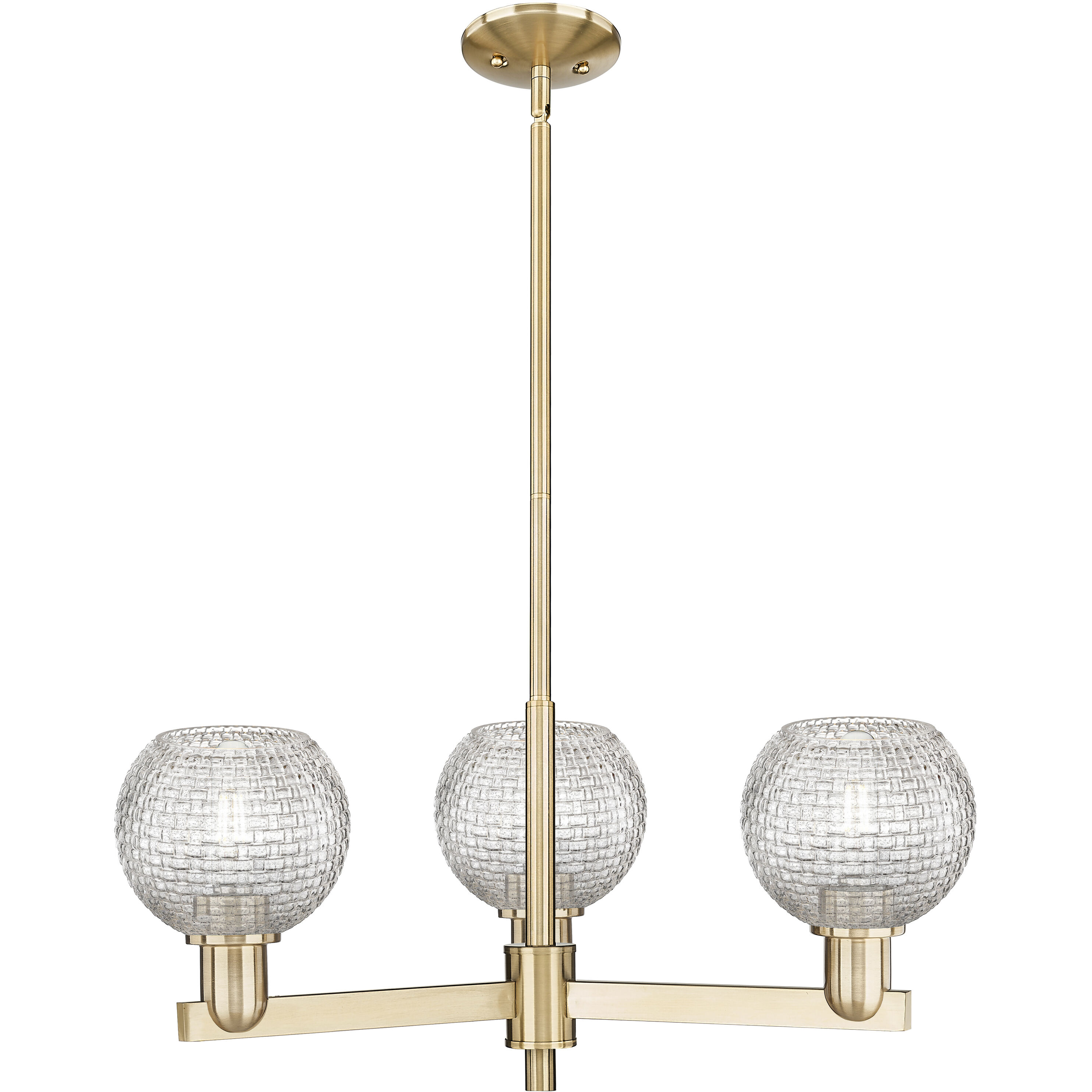 Arcadia Athens 3 Light 27.63 inch Champagne Bronze Chandelier Ceiling Light