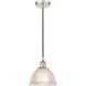 Edison Arietta 1 Light 8 inch Polished Nickel Mini Pendant Ceiling Light