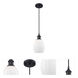 Ballston Eaton 1 Light 6 inch Matte Black Mini Pendant Ceiling Light, Ballston