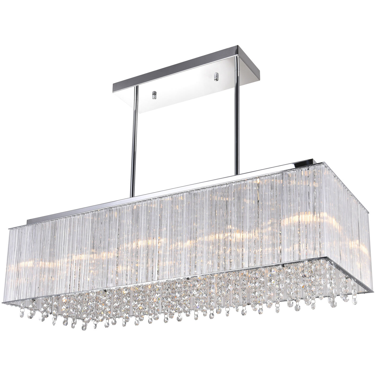 Spring Morning 10 Light 32 inch Chrome Island/Pool Table Light Ceiling Light